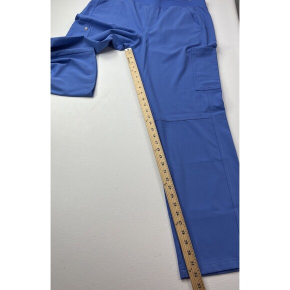 Figs Scrubs Womens XXL 2XL Blue Maxim Cargo Pocket Blue Elastic Waist Pants NEW - Picture 9 of 12